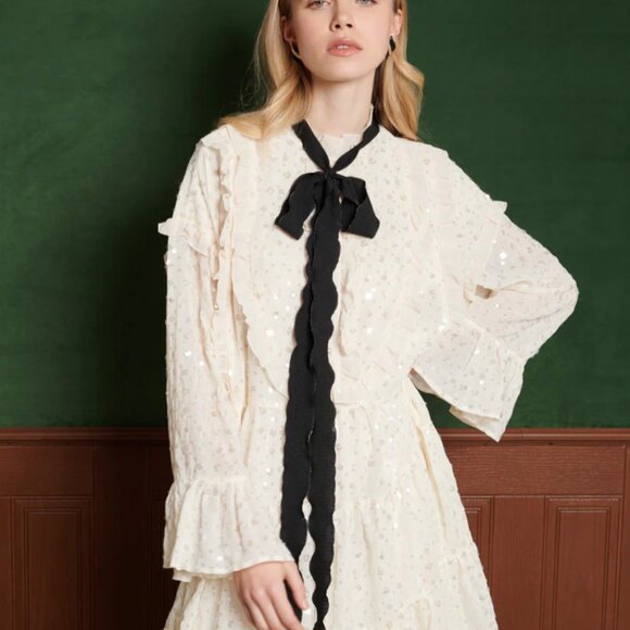 Sister Jane - Chandelier Chiffon Midi Dress NWT - L+ - Picture 2 of 7